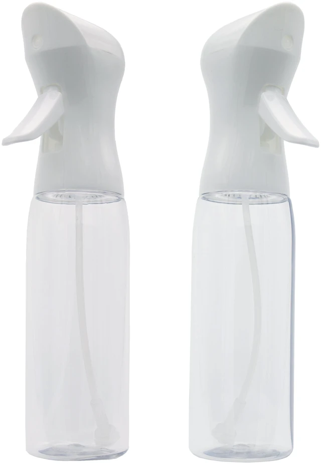 Main image of Mainstays Plastic Mister Spray Bottle, White/Clear, 2-Pack