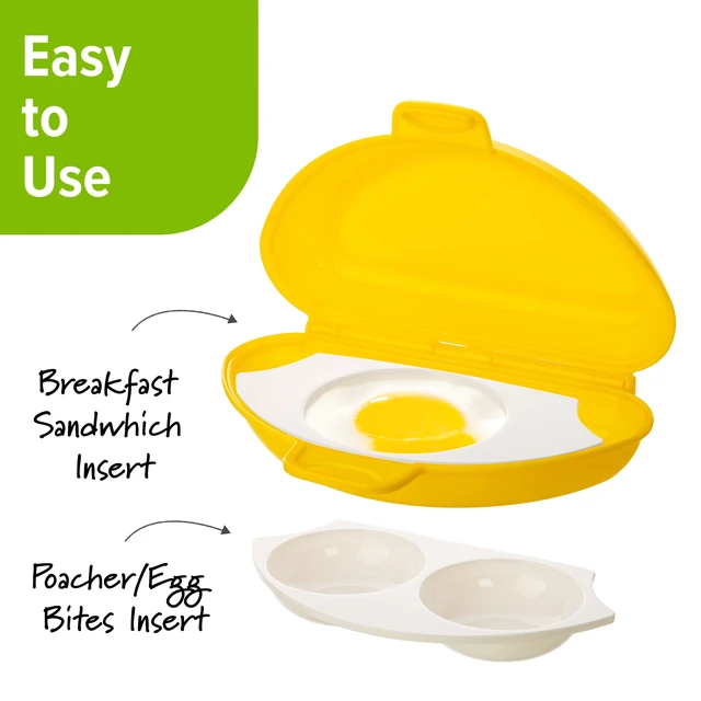 Alt view image 5 of 6 - PrepSolutions 4-in-1 BPA-Free Microwave Egg Cooker, Dishwasher Safe
