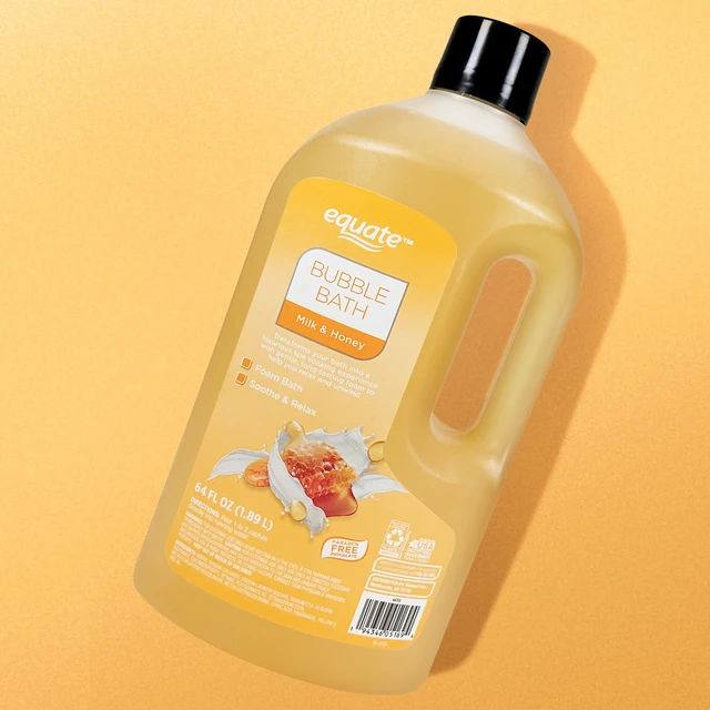 Alt view image 6 of 6 - Equate Bubble Bath, Milk and Honey, 64fl oz