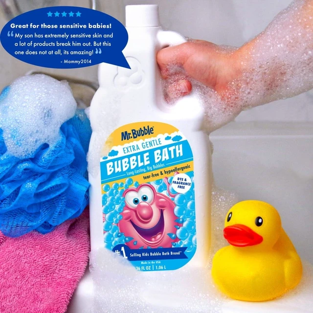 Alt view image 5 of 6 - Mr. Bubble Extra Gentle Dye & Fragrance Free Bubble Bath 36fl oz
