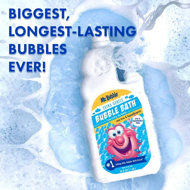 Alt view image 3 of 6 - Mr. Bubble Extra Gentle Dye & Fragrance Free Bubble Bath 36fl oz