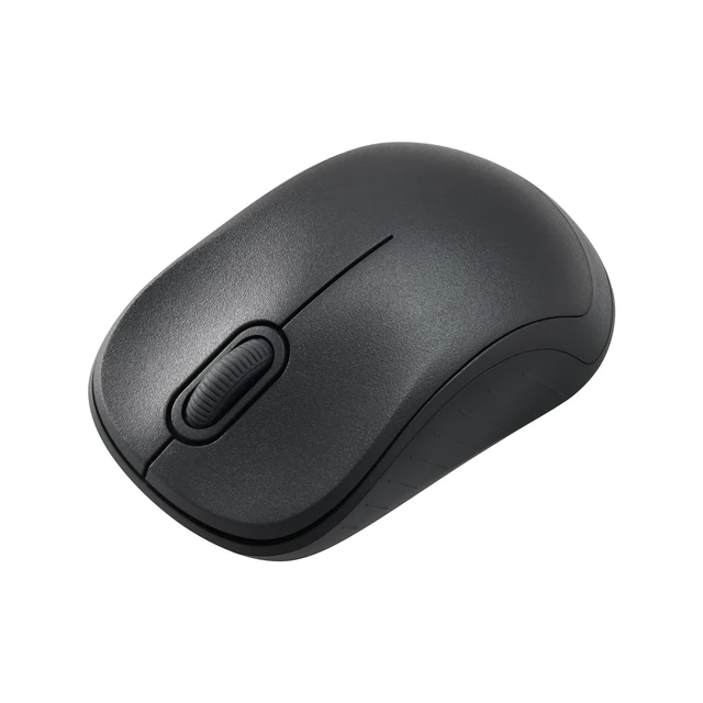 Alt view image 2 of 6 - Onn Wireless 3-Button Mouse with 2.4GHz USB Nano Receiver, Gray Stone Finish