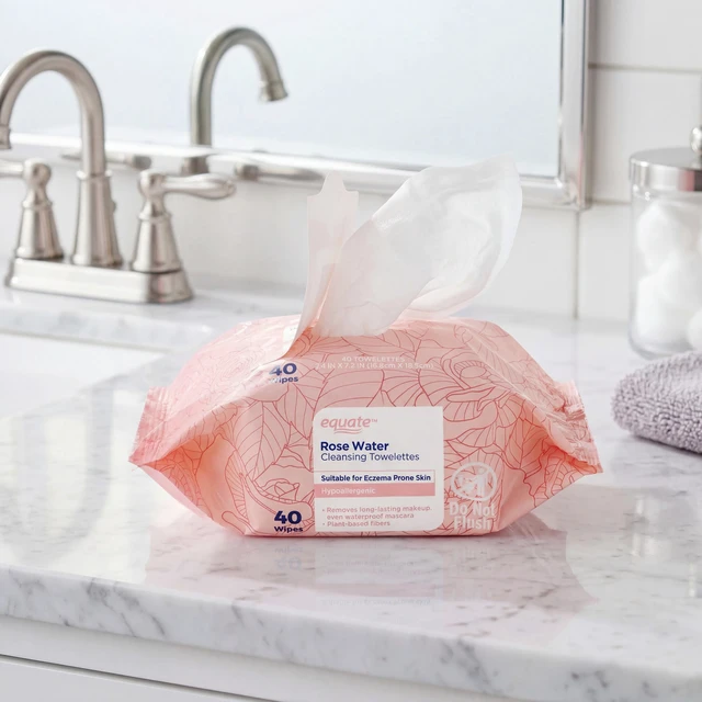 Alt view image 2 of 5 - Equate Rose Water Cleansing Towelettes, 40 Count
