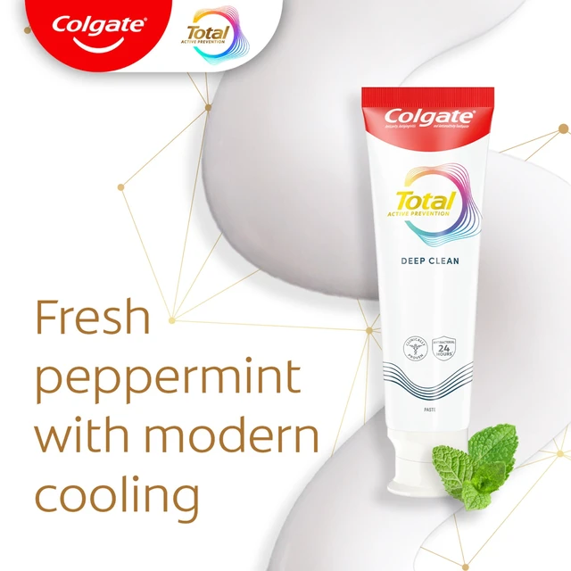 Alt view image 5 of 6 - Colgate Total Active Prevention Deep Clean Toothpaste 5.1 oz 2 Pack Mint