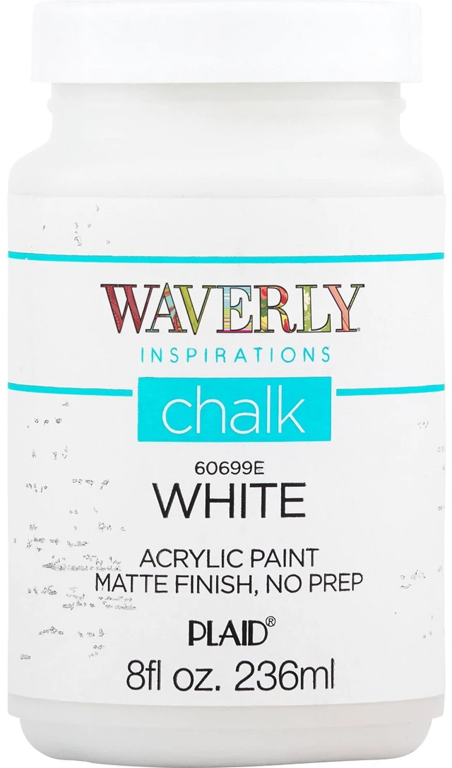 Main image of Waverly Inspirations Chalk Paint, Ultra Matte Finish, White, 8 Fl Oz