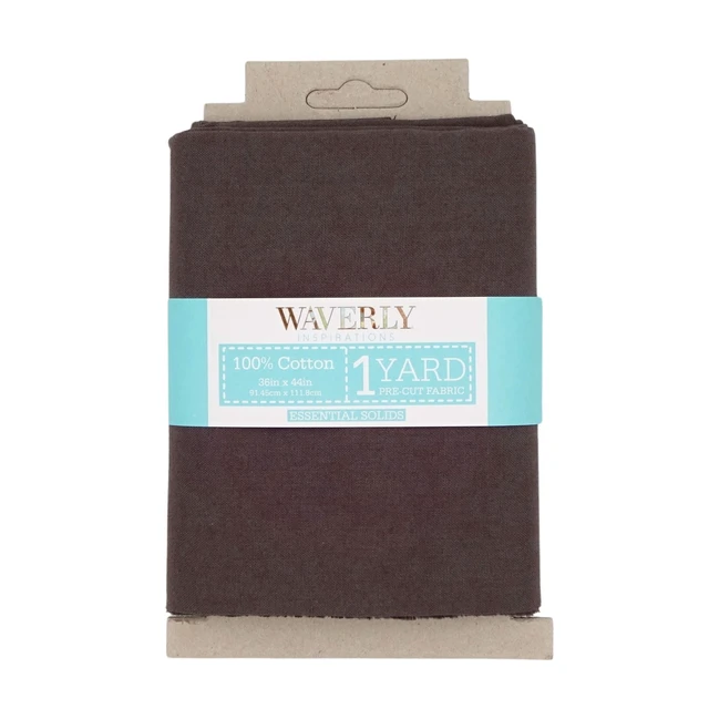 Alt view image 3 of 6 - Waverly Inspirations 1 Yard 100% Cotton Solid Fabric Charcoal 44-Inch Wide for Quilting and Sewing