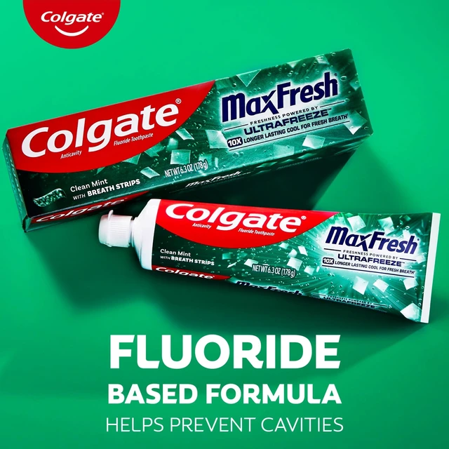 Alt view image 3 of 6 - Colgate Max Fresh Clean Mint Toothpaste, 6.3 Oz, 3 Pack