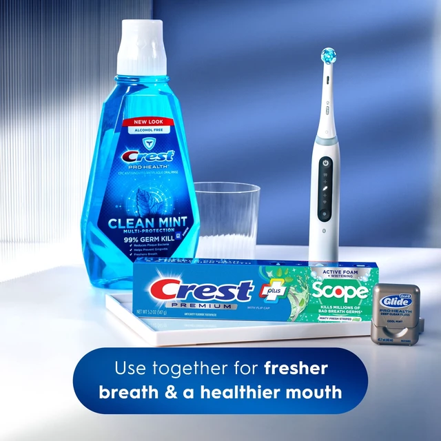 Alt view image 3 of 6 - Crest Premium Plus Scope Toothpaste, Minty Fresh Flavor, 5.2oz
