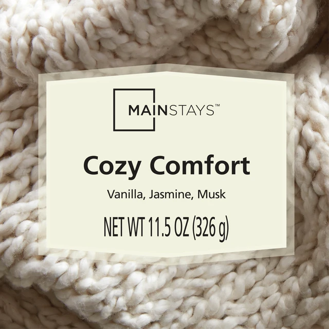 Alt view image 6 of 6 - Mainstays Cozy Comfort 3-Wick Scented Glass Jar Candle, 11.5oz