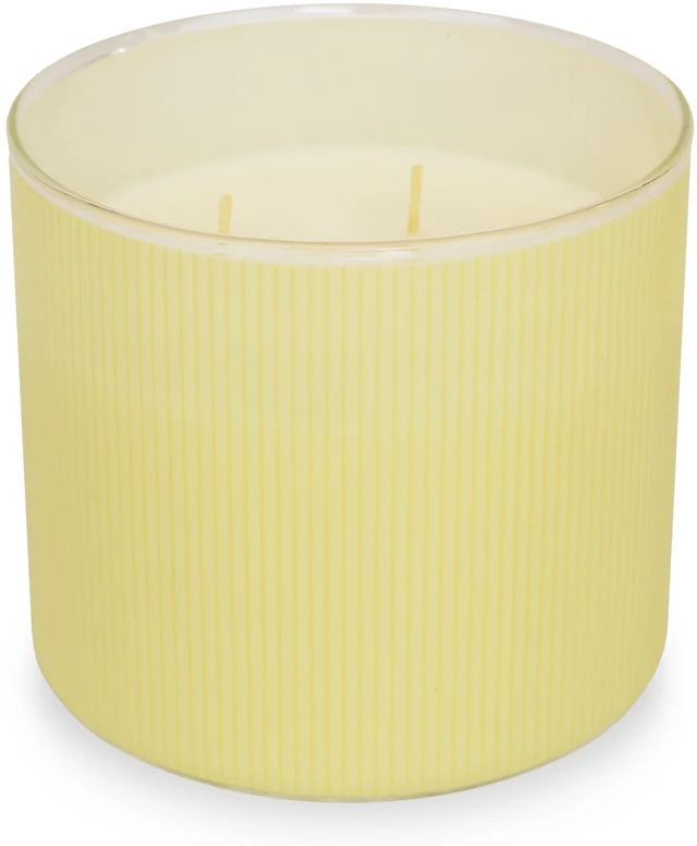 Alt view image 4 of 6 - Mainstays 3-Wick Textured Wrapped Candle 14oz, White Sails and Sunsets