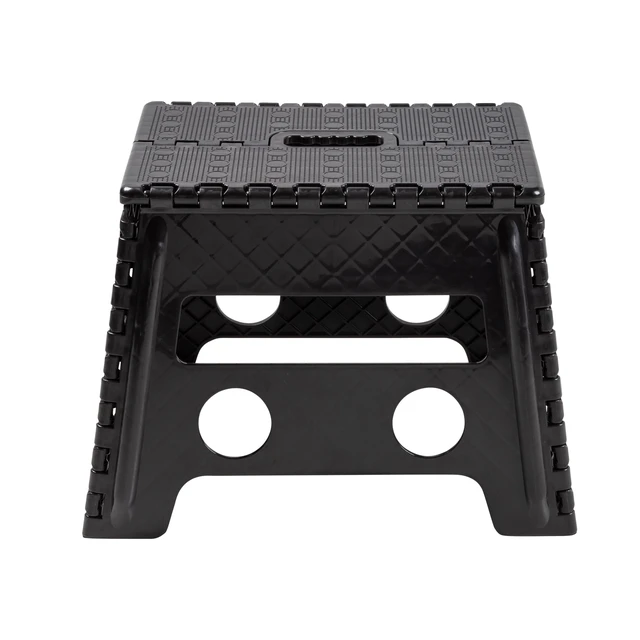 Alt view image 3 of 6 - Mainstays One Step Folding Step Stool, Black Plastic