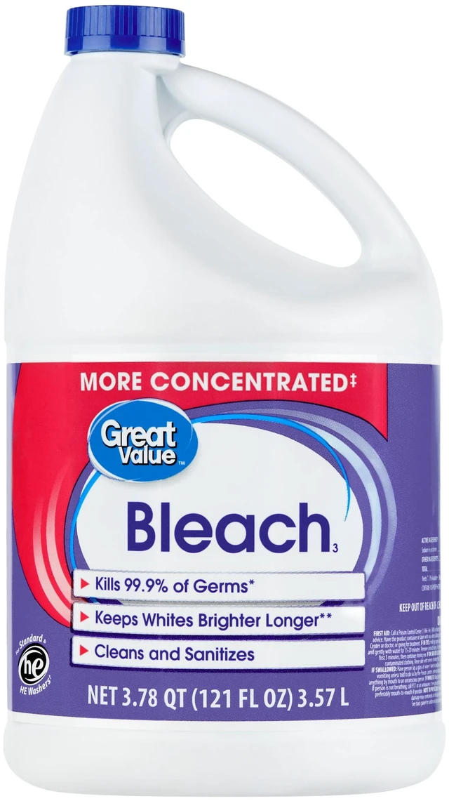 Main image of Great Value Concentrated Liquid Bleach, 121 Fl Oz