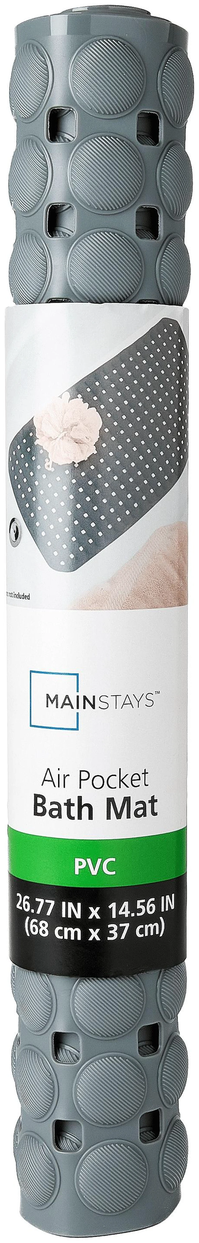 Alt view image 2 of 6 - Mainstays Air Pocket Bathtub Mat, Gray
