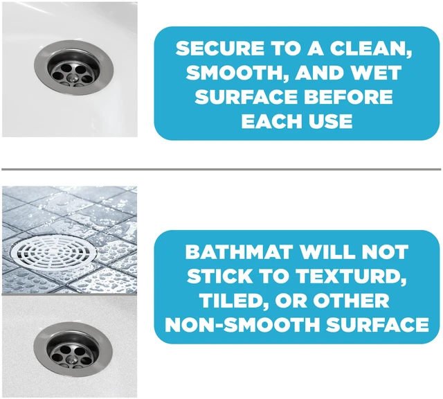 Alt view image 6 of 6 - Mainstays Air Pocket Bathtub Mat, Gray