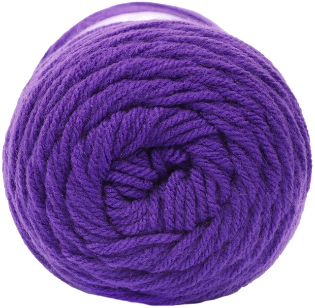 Alt view image 4 of 5 - 2 pack Mainstays Acrylic Yarn, Medium 4, Purple, 7 oz, 397 Yards