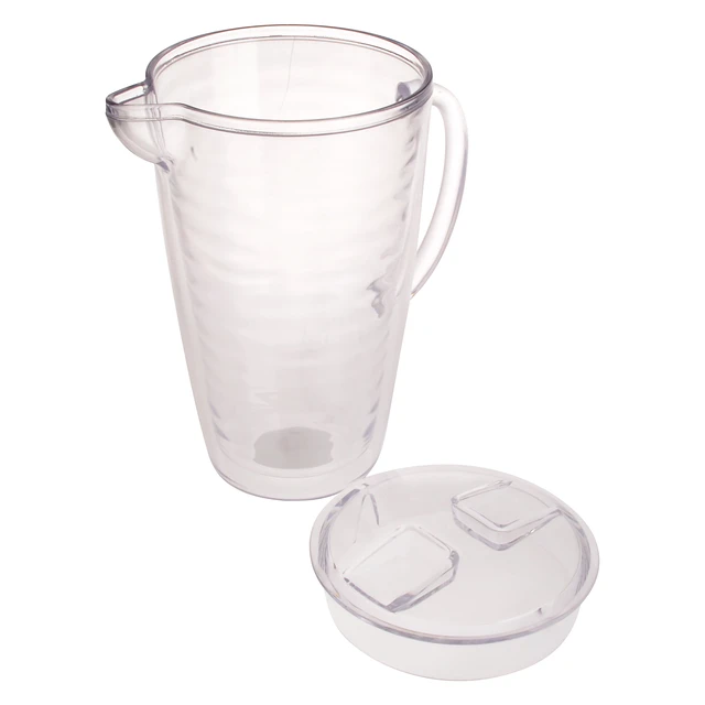 Alt view image 2 of 5 - Mainstays 2.5 Quart Double Wall Clear Acrylic Pitcher