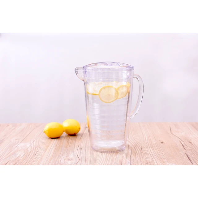 Alt view image 4 of 5 - Mainstays 2.5 Quart Double Wall Clear Acrylic Pitcher