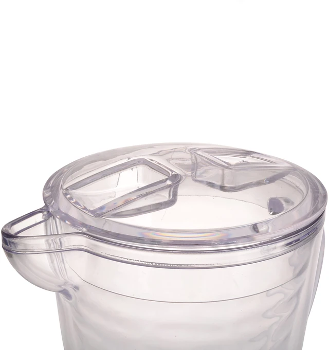 Alt view image 3 of 5 - Mainstays 2.5 Quart Double Wall Clear Acrylic Pitcher
