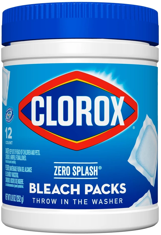 Main image of Clorox Zero Splash Bleach Packs 8.9oz 12Count Regular Scent