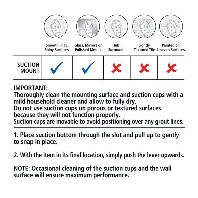 Alt view image 4 of 6 - Mainstays Wall-Mounted Suction Soap Dish, Easy to Install, No Tools Needed, Clear