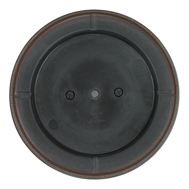 Alt view image 2 of 6 - Better Homes & Gardens Whiskey Barrel Round Recycled Resin Planter, Light Brown, 12.9in x 12.9in x 10in