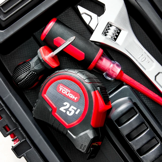Alt view image 7 of 7 - Hyper Tough 25ft Self Lock Steel Tape Measure