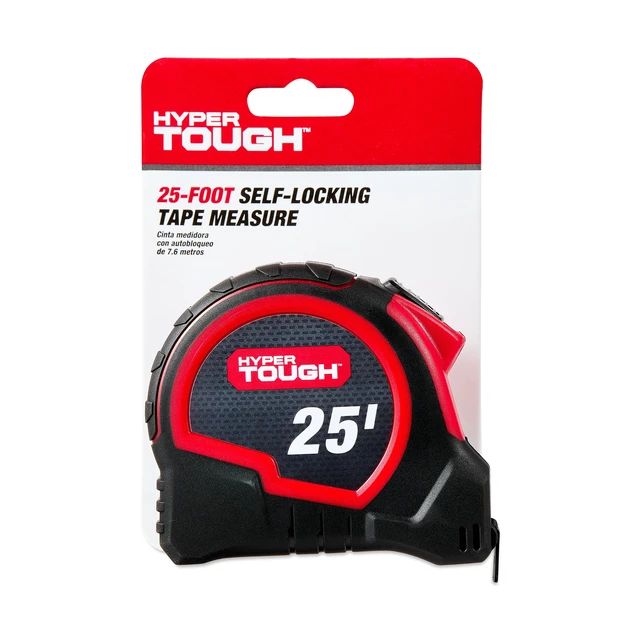 Alt view image 3 of 7 - Hyper Tough 25ft Self Lock Steel Tape Measure