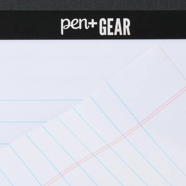 Alt view image 5 of 7 - Pen+Gear Wide Ruled Junior Legal Pads, 5x8 Inches, White, 50 Sheets per Pad, 6 Pack