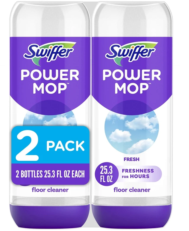 Main image of Swiffer Power Mop Refill Solution 50.6oz Fresh Tile Vinyl Laminate Wood Floor Cleaner