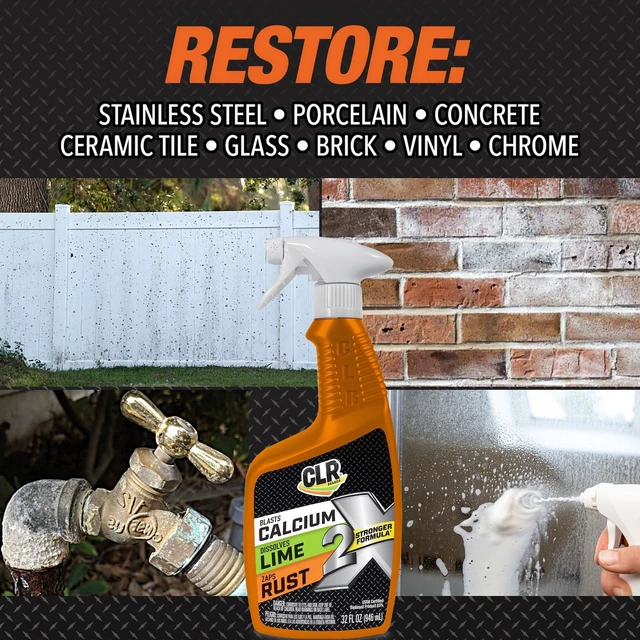 Alt view image 2 of 7 - CLR Brands 2X CLR Calcium Lime And Rust Remover Open Stock 32 fl oz Trigger