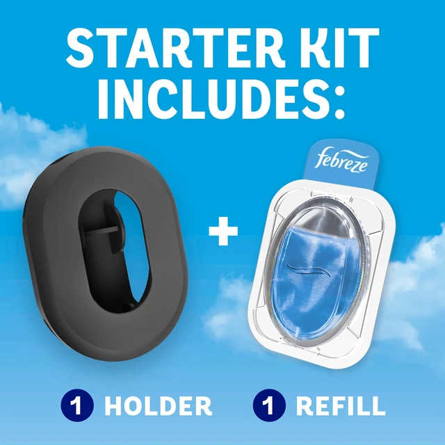 Alt view image 6 of 6 - Febreze Trash Odor Fighter, Linen & Sky Scent, 1 Holder + 1 Refill