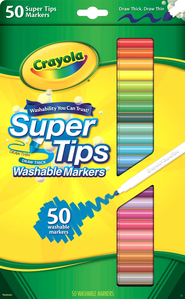 Alt view image 4 of 6 - Crayola Super Tips Washable Markers, 50 Count, Ages 3+