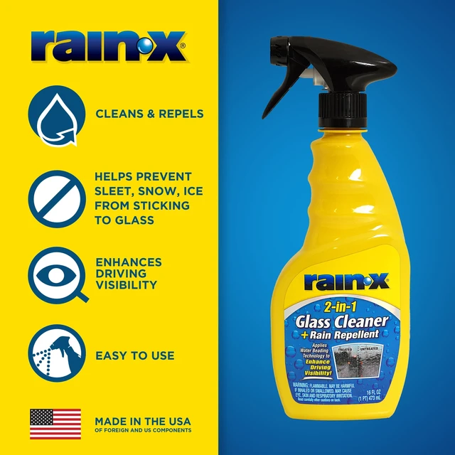 Alt view image 5 of 6 - Rain-X 2-in-1 Glass Cleaner & Rain Repellant (2 Pack) 16oz - 630006W