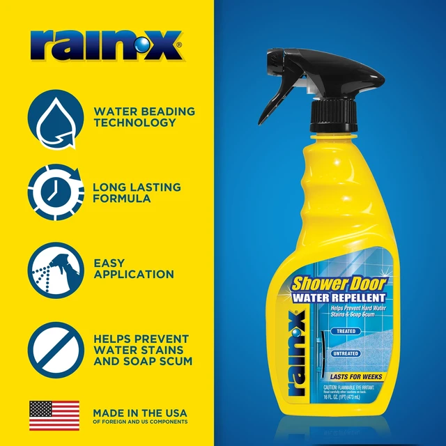 Alt view image 3 of 5 - Rain-X Shower Door Water Repellent 16 fl. oz. 630023