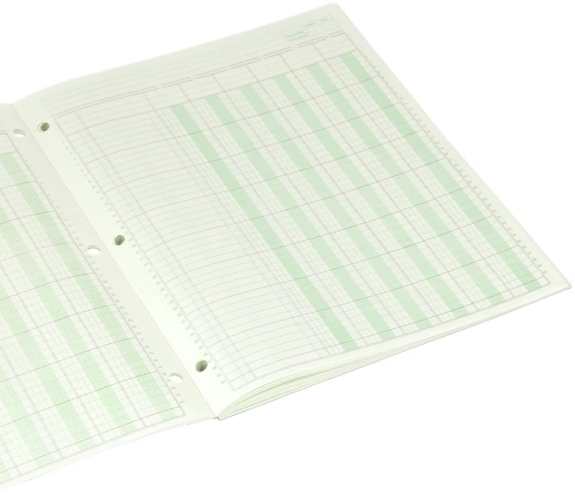 Alt view image 6 of 6 - 6 Columns, 8.5" x 11", Letter Size, 50 Sheets Norcom Columnar Ledger Pad