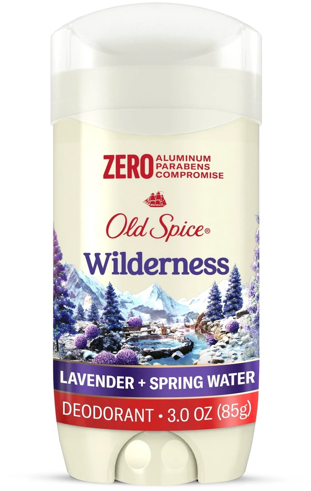 Main image of Old Spice Aluminum Free Men's Deodorant Invisible Solid Stick Wilderness with Lavender 3 oz
