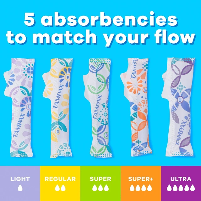 Alt view image 6 of 6 - Tampax Pearl Tampons with LeakGuard Braid, Ultra Absorbency, 18 Count