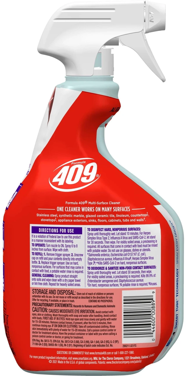 Alt view image 5 of 6 - Formula 409 Multi-Surface Cleaner Spray, Original Scent, 32 fl oz