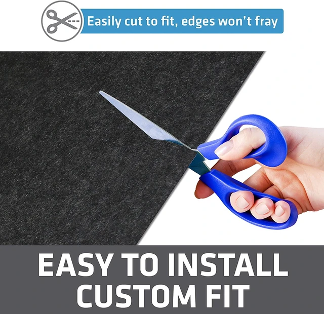 Alt view image 2 of 5 - Mainstays Under the Sink Mat Waterproof Shelf Liner and Cabinet Drawer Liner Large 35"X24" Cut to Fit