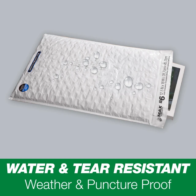 Alt view image 5 of 5 - Duck Max Strength Self-Sealing Big Bubble Poly Mailer #6, 12.5 x 18.5 Inches, Solid Print, 2 Pack