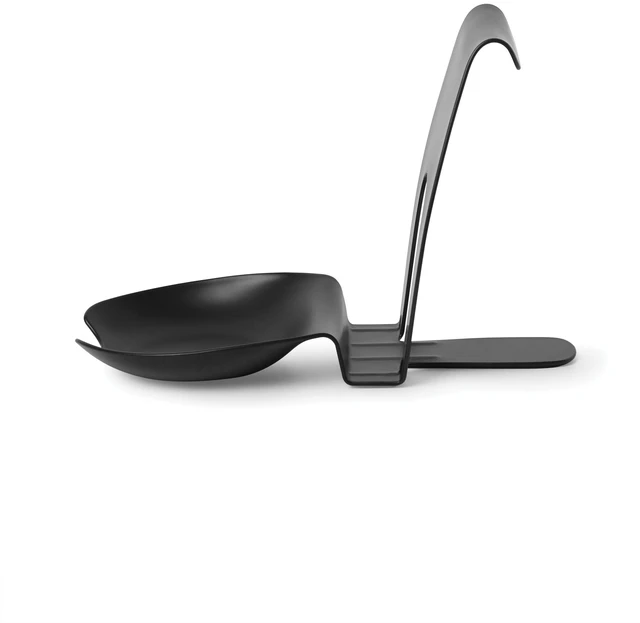 Alt view image 2 of 4 - Mainstays Black Metal Spoon Rest and Pot Lid Holder for Kitchen Stove Top Utensil and Lid Organizer