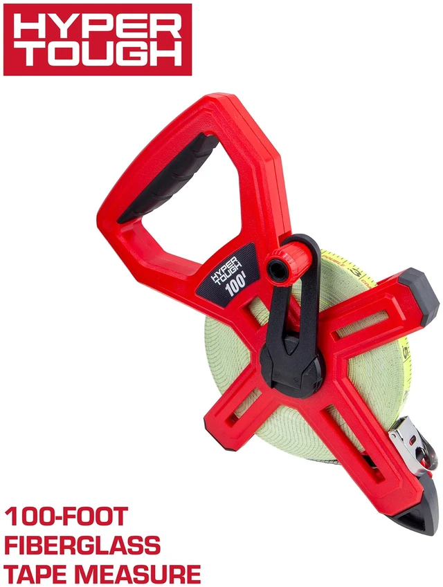 Main image of Hyper Tough 100ft Fiberglass Tape Measure with Ground Stake