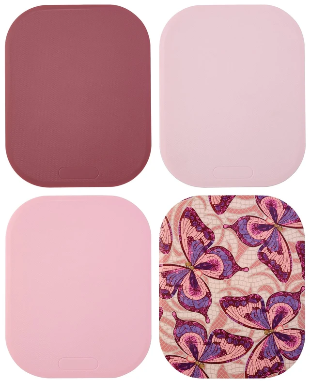 Main image of Dolly Parton Plastic 4-Piece Cutting Mat Set in Assorted Colors for Food Prep