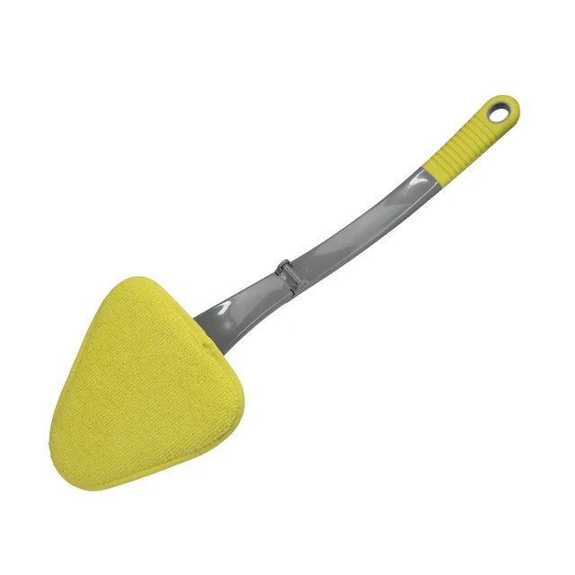 Alt view image 2 of 4 - Auto Drive Microfiber Windshield Cleaner Tool with Foldable 19in Handle, Yellow