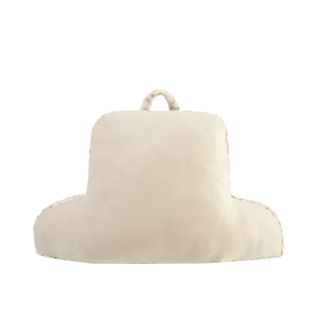 Alt view image 3 of 4 - Mainstays Faux Fur Backrest Pillow for Adults, Snow Leopard
