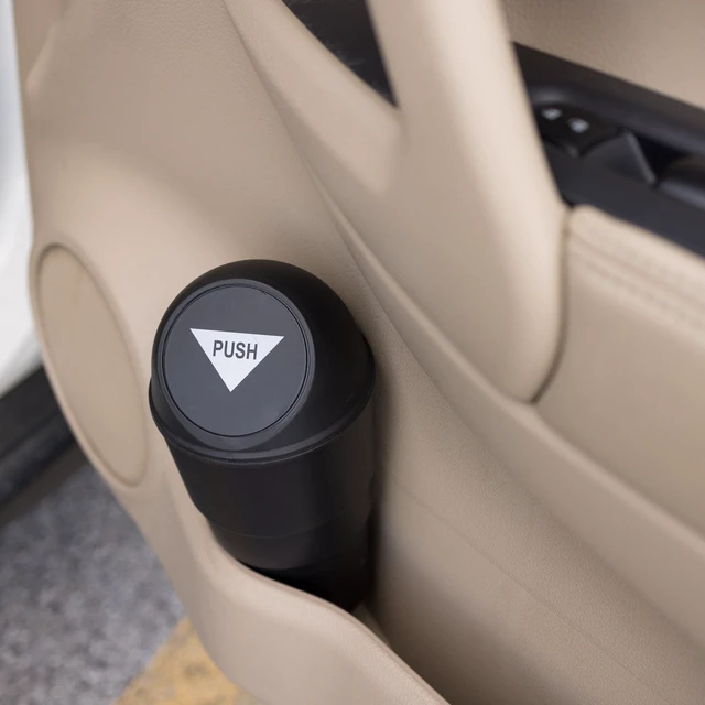 Alt view image 6 of 6 - Auto Drive Universal Cup Holder Car Trash Can for Car, Truck, Van, SUV, Black