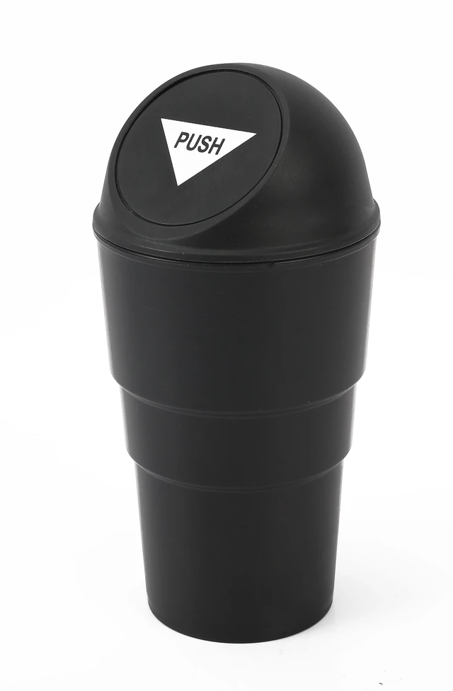 Alt view image 5 of 6 - Auto Drive Universal Cup Holder Car Trash Can for Car, Truck, Van, SUV, Black