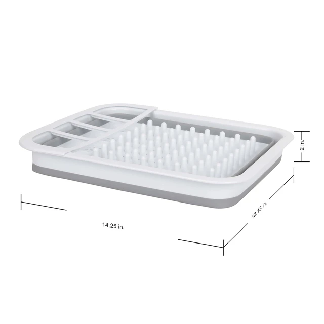 Alt view image 6 of 6 - Auto-Drive RV Collapsible Dish Drainer with Built-in Utensil Organizer, Thermoplastic Rubber