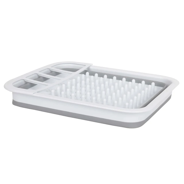 Alt view image 3 of 6 - Auto-Drive RV Collapsible Dish Drainer with Built-in Utensil Organizer, Thermoplastic Rubber