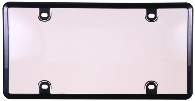 Main image of Auto Drive Universal Black Smoke License Plate Frame and Cover